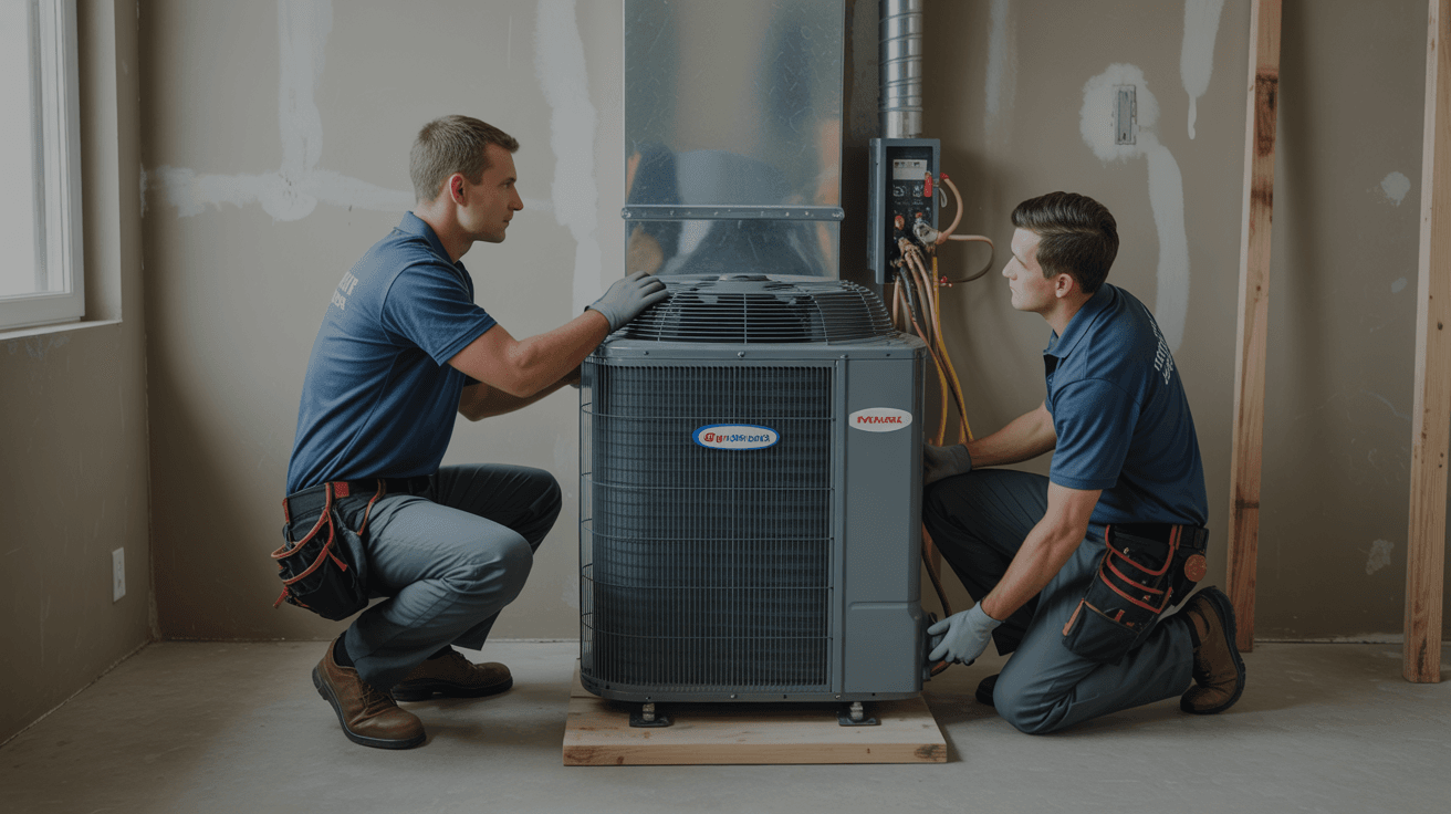 Gas furnace installation in Frisco, Texas