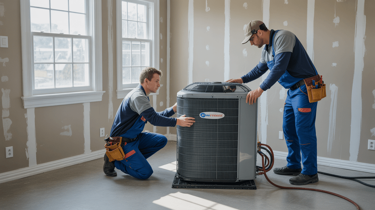 Smart thermostat installation in Little Elm, Texas home