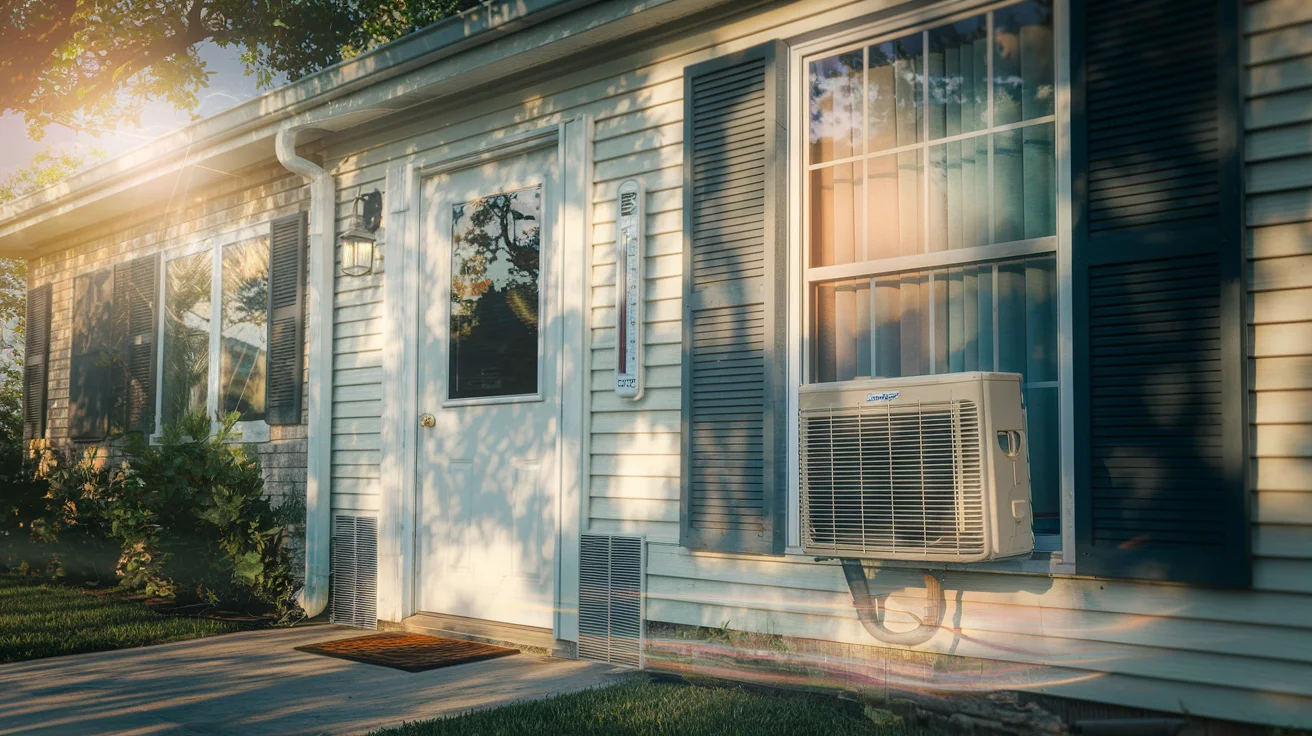 Texas heat wave with thermometer showing high temperature